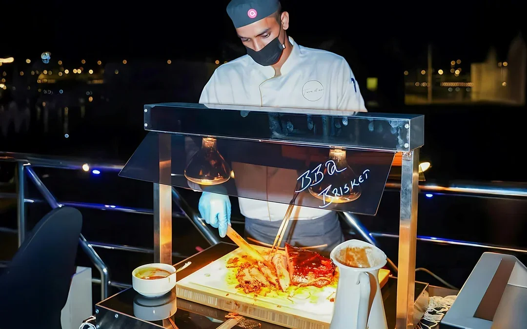 From Dubai Marina: 2-Hour Luxury Dhow Dinner Cruise with 5-Star Dinner, Entertainment & Unlimited Drinks Image 5