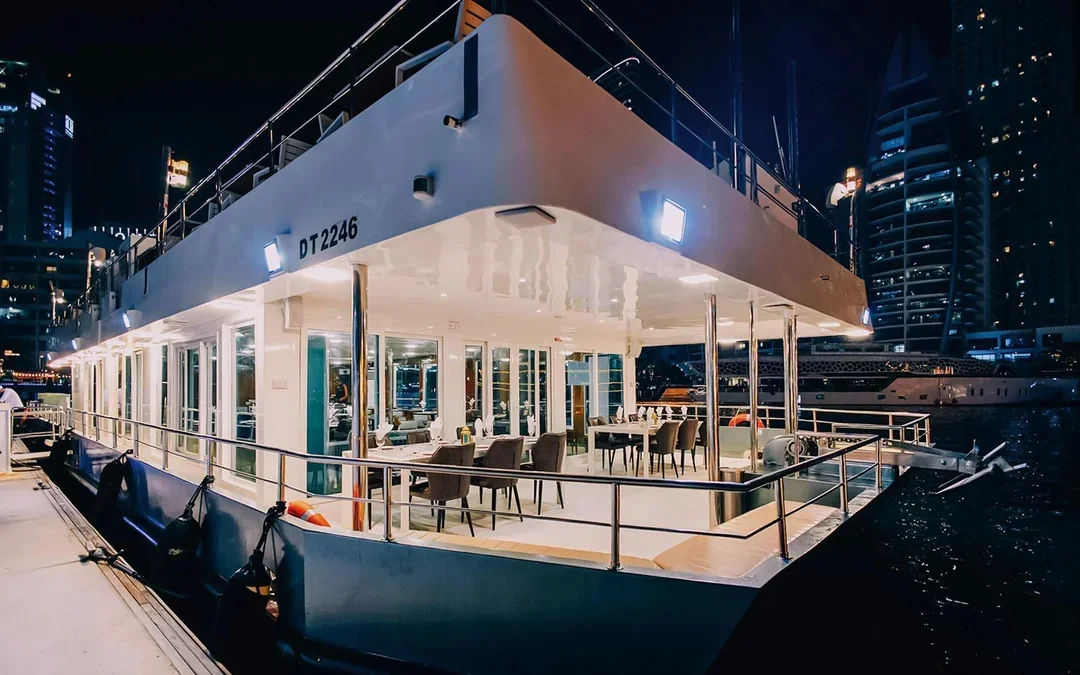 From Dubai Marina: Alexandra Sea Lounge Dhow Cruise with Dinner and Entertainment with Kids Go Free Offer Image 4