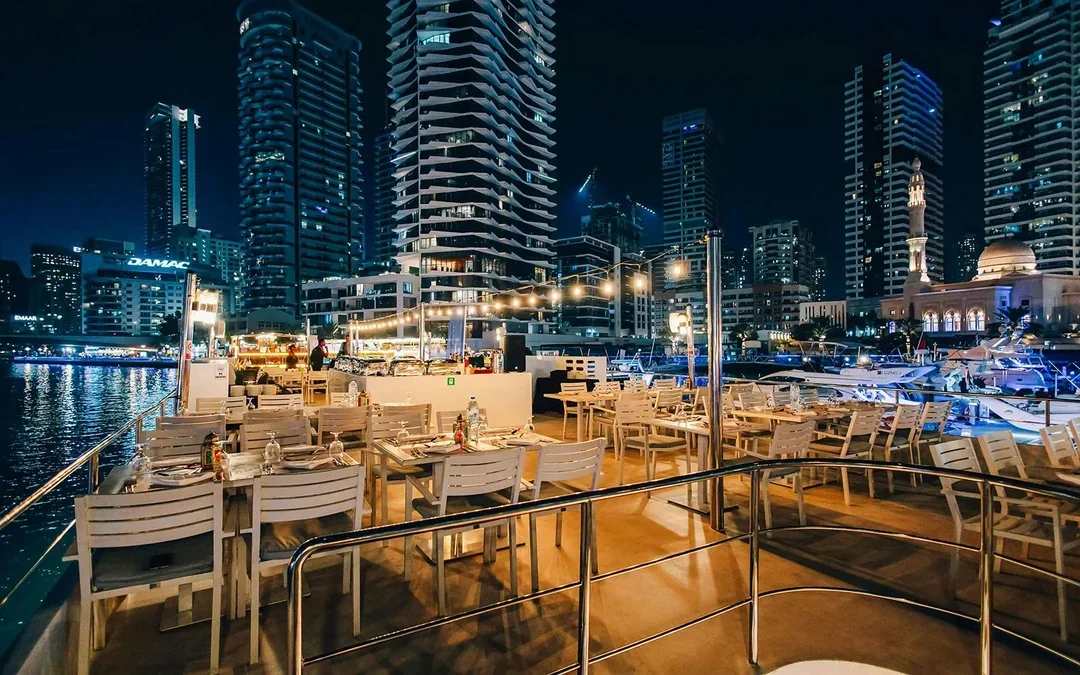 From Dubai Marina: Alexandra Sea Lounge Dhow Cruise with Dinner and Entertainment with Kids Go Free Offer Image 5