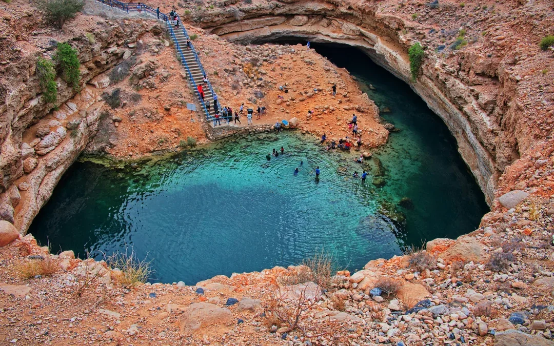 From Muscat: Full-Day Tour of Wadi Shab & Bimmah Sinkhole Image 3