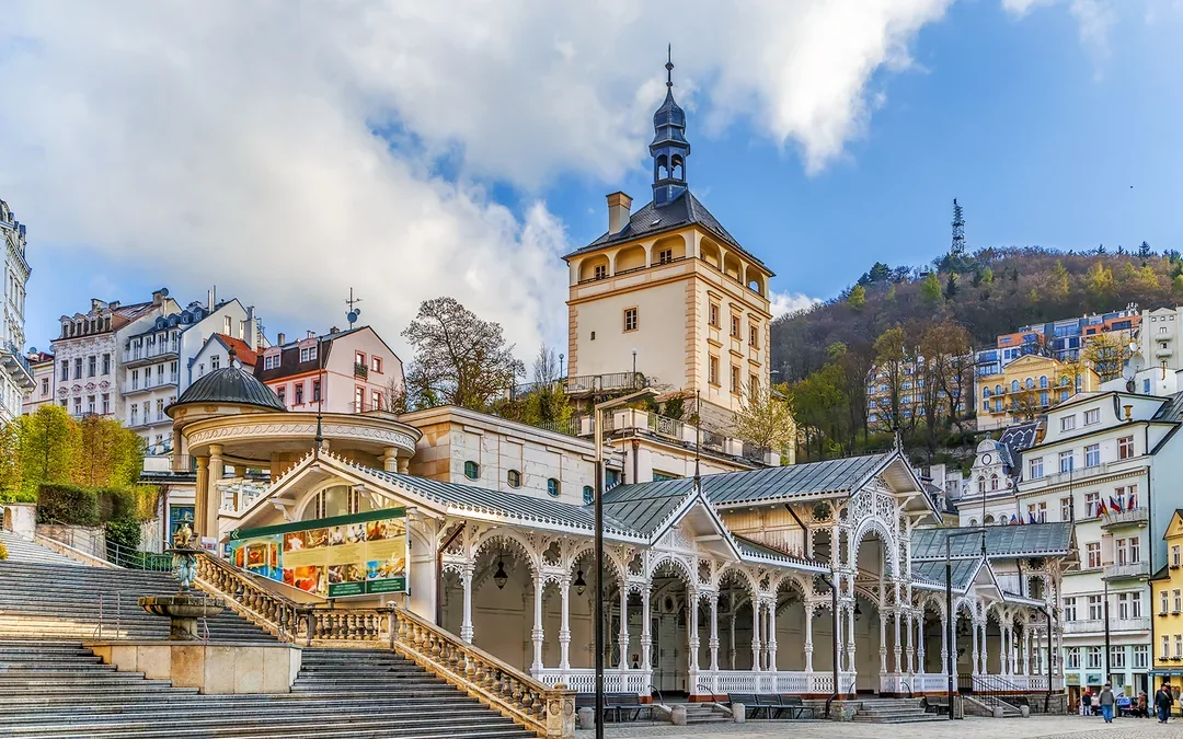 From Prague: Karlovy Vary & Diana Observation Tower Day Trip Image 1