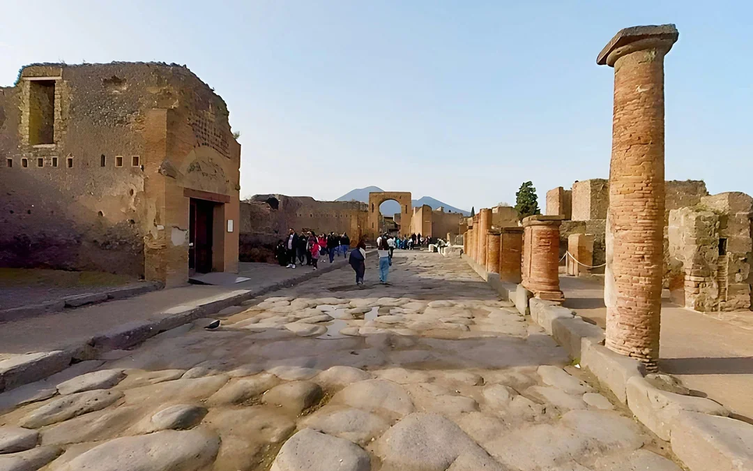 From Sorrento: Pompeii & Mt. Vesuvius Day Trip with Transfers Image 1