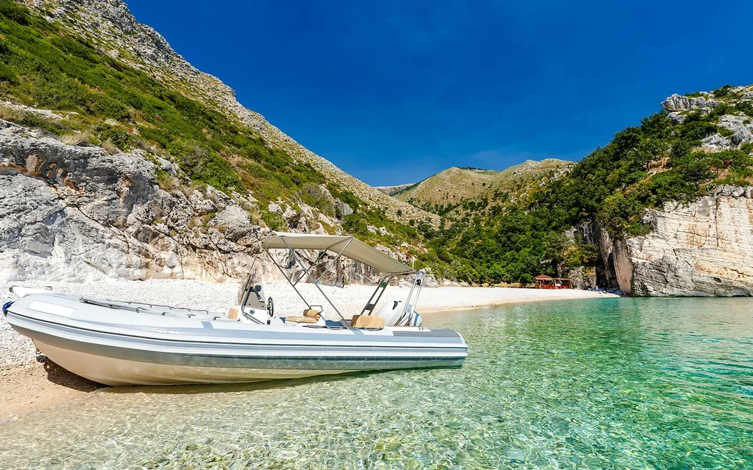 From Vlore: Blue Gem Cave, Haxhi Ali Cave & Grama Bay Speedboat Tour Image 7