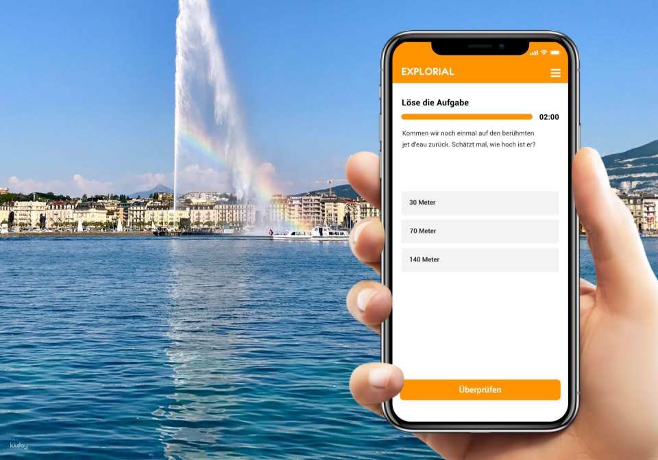 Geneva (old town) interactive scavenger hunt with the smartphone
