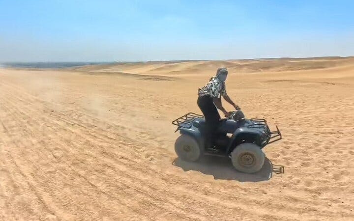 Giza Pyramids and Sphinx Guided Tour with Camel Ride, ATV Quad Bike, Lunch, and Hotel Transfers Image 1