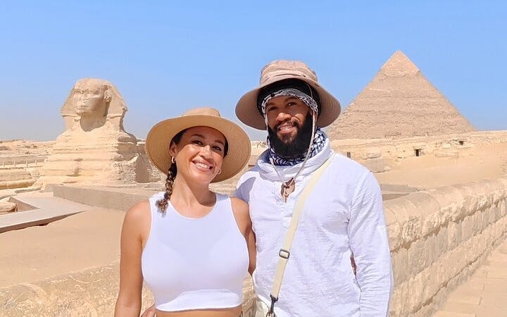 Giza Pyramids and Sphinx Guided Tour with Camel Ride, ATV Quad Bike, Lunch, and Hotel Transfers Image 3