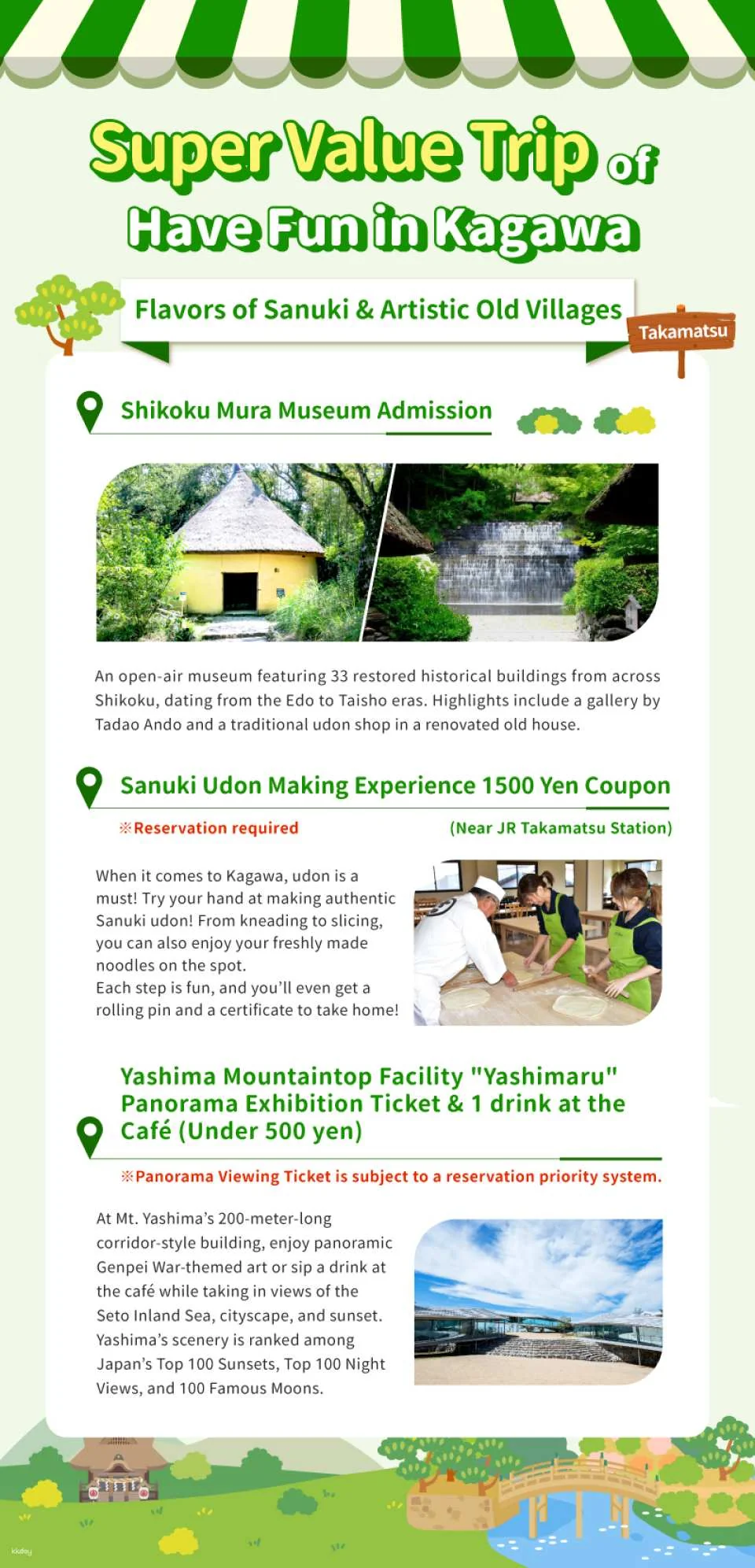 Have Fun in Kagawa 1 Week Free Pass