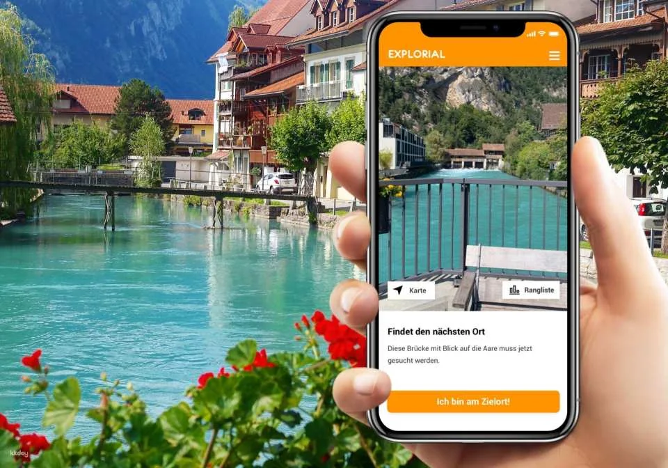 Interlaken interactive scavenger hunt with the smartphone