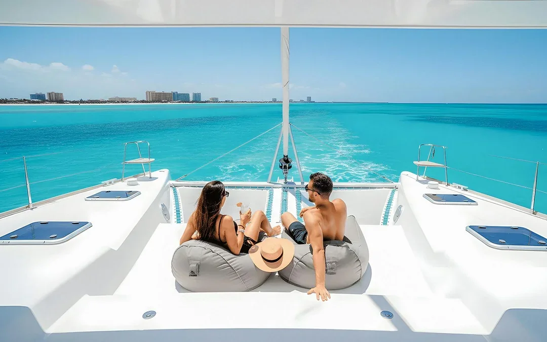 Isla Mujeres Catamaran Tour with Open Bar, Snorkelling and Buffet Image 2