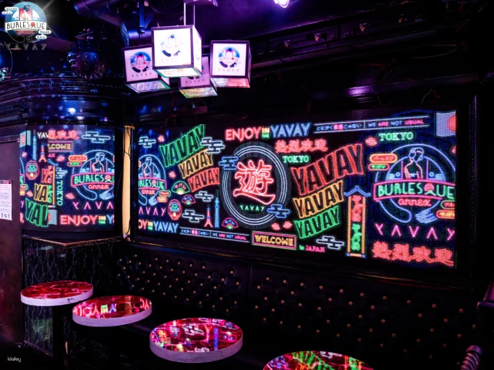 Tickets for Burlesque annex YAVAY nightlife show in Roppongi, Tokyo, Japan.