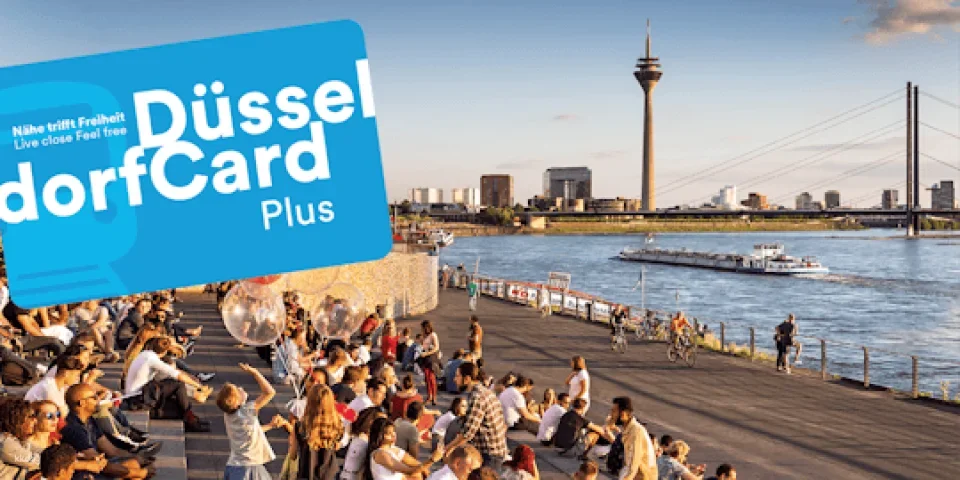 DüsseldorfCard Plus with public transport for 48, 72 or 96 hours