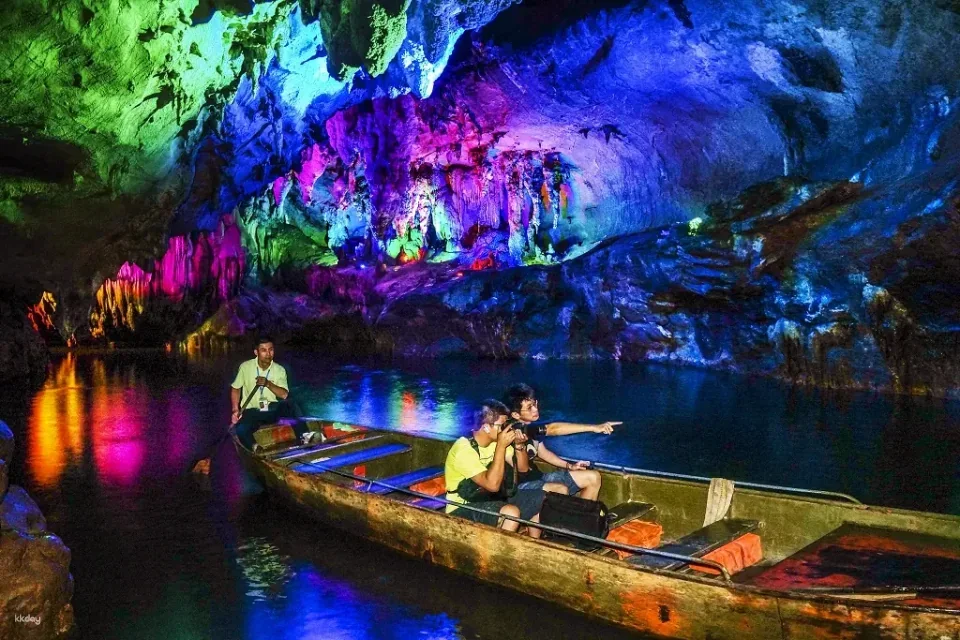Lianzhou Underground River, a 5A scenic area in Guangdong, offers admission to a karst cave and underground river tour, including a guided boat trip.