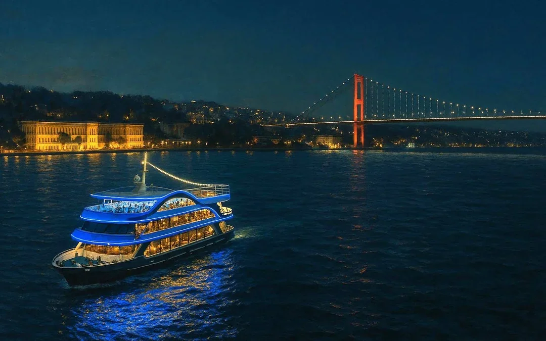 Luxury Bosphorus Dinner Cruise with Hotel Pickup Image 1