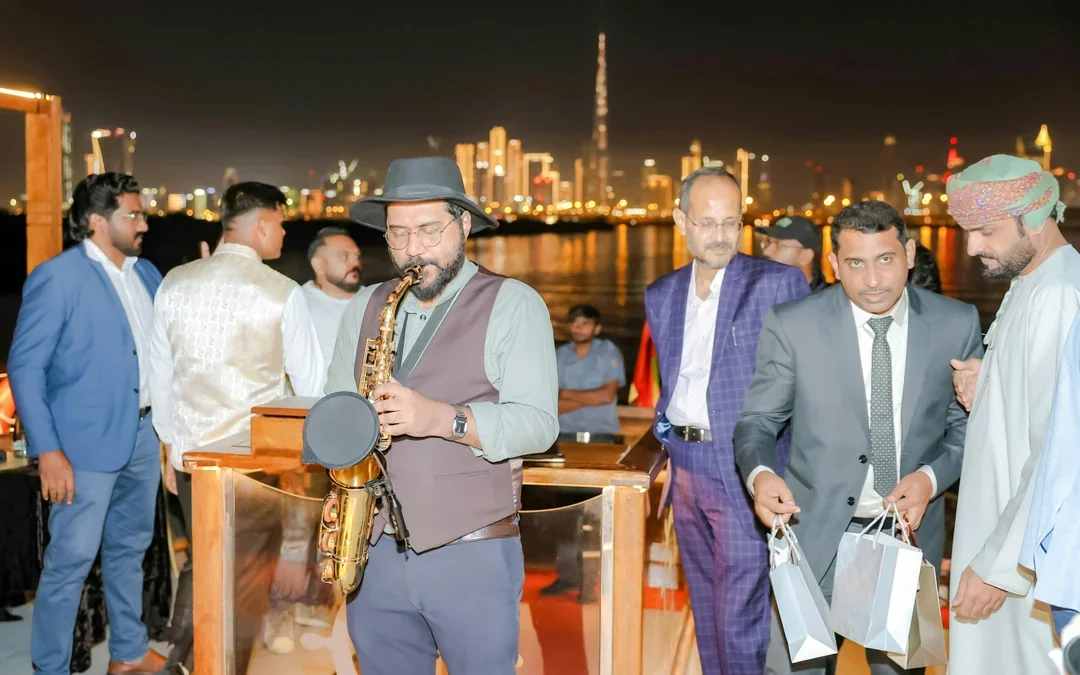 Luxury Dubai Canal Dinner Cruise with La Perle Show Gold Pass Image 3