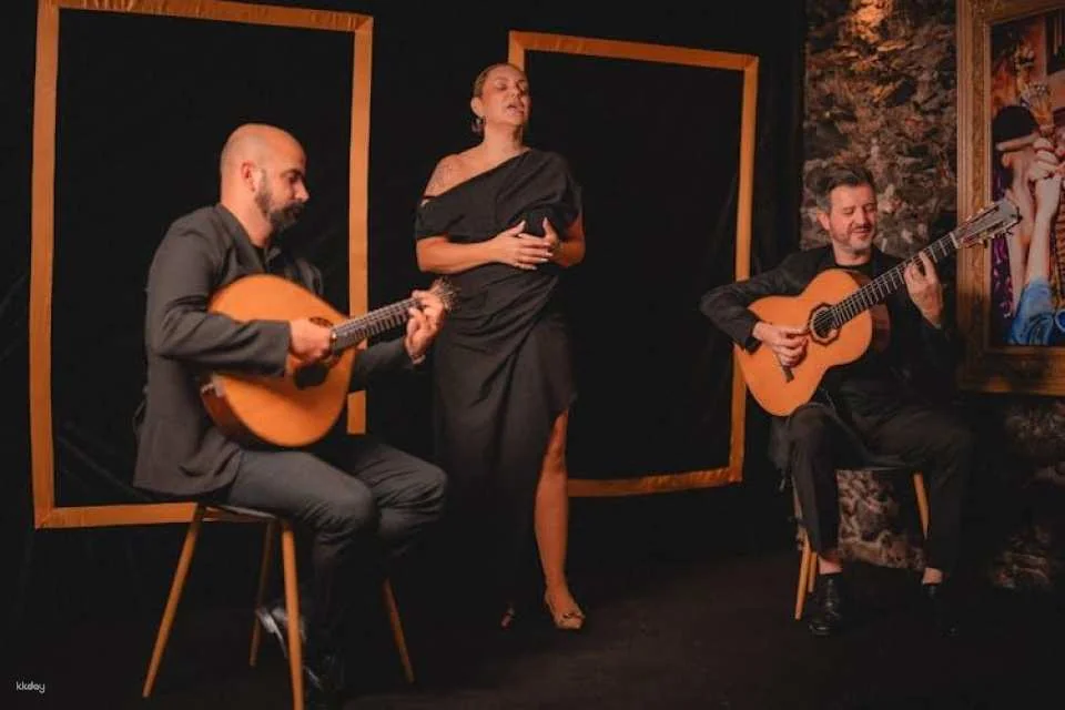 Madeira Fado experience with a glass of wine