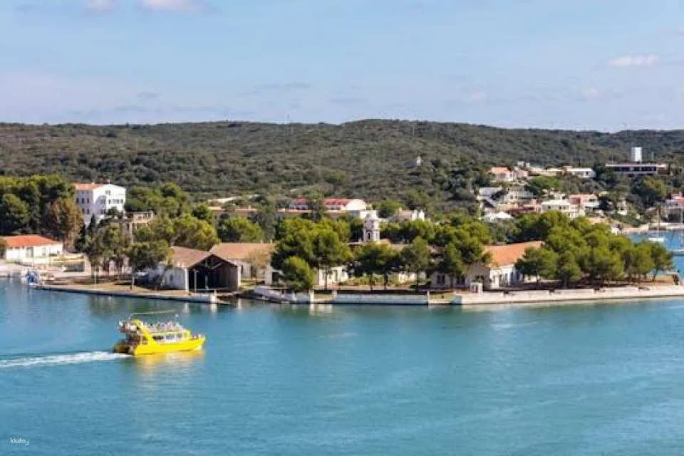Mahon Harbour Yellow Catamarans cruise with underwater views