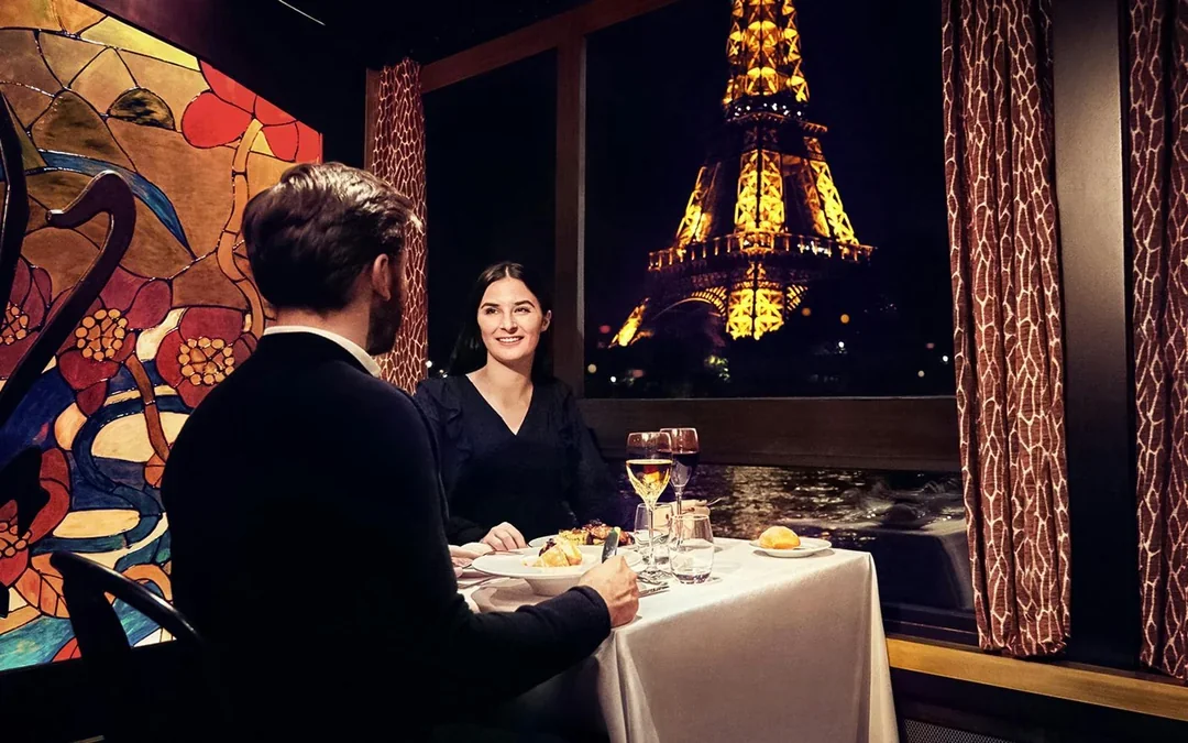 Maxim's Seine River Dinner Cruise with Live Music and Bistro Menu Image 1