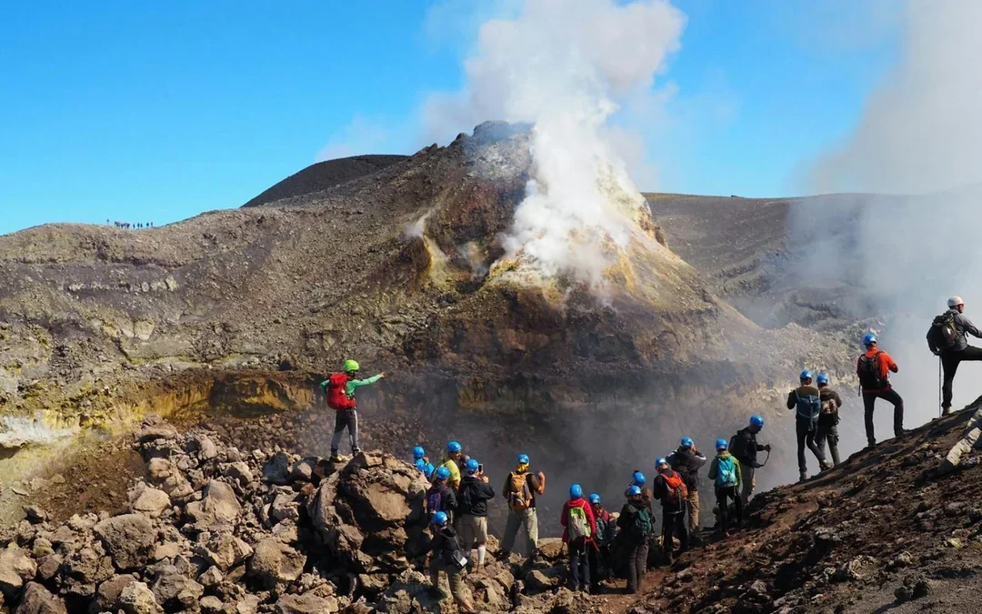 Mount Etna Guided Tour by 4x4 with Wine Tasting Image 1