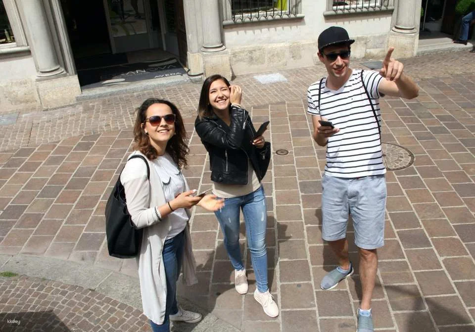 Neuhausen am Rheinfall interactive scavenger hunt with the smartphone