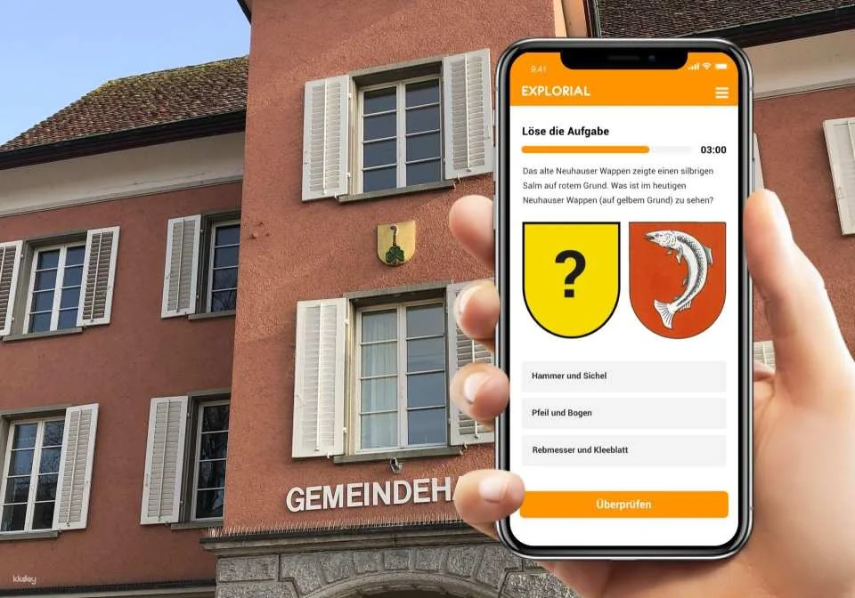 Neuhausen am Rheinfall interactive scavenger hunt with the smartphone
