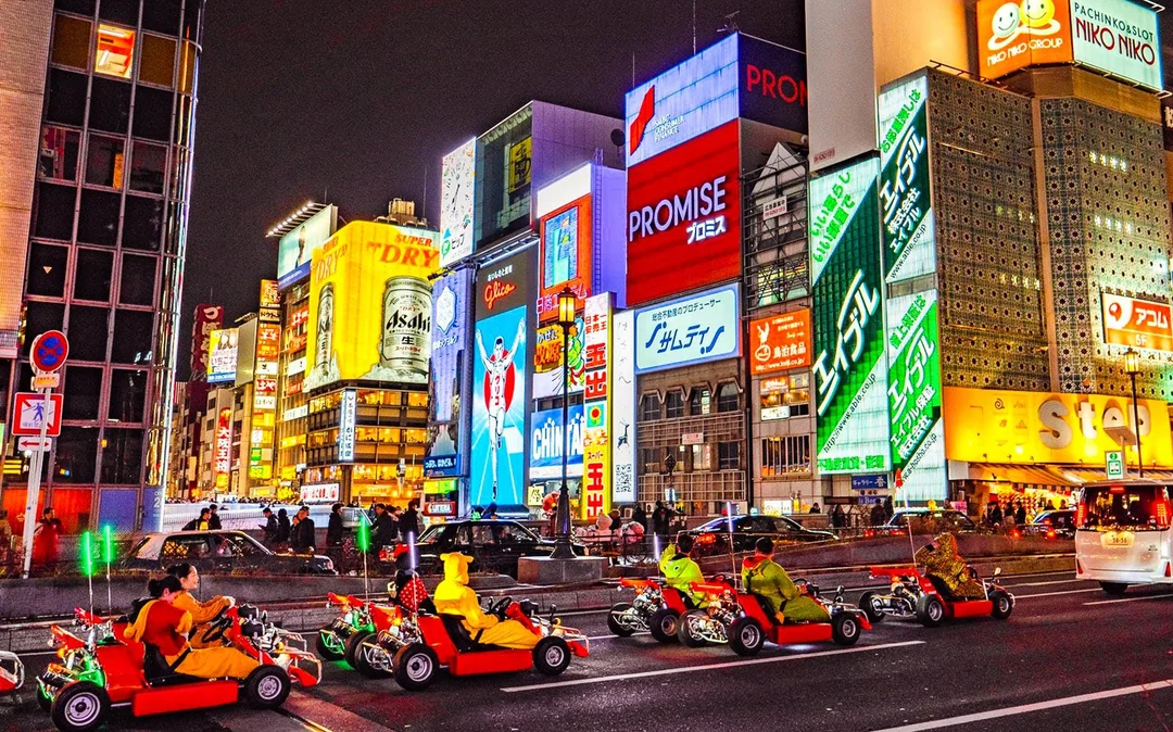 Osaka: Castle, Dotonbbori & Namba 60/90-Min Go-Karting Experience by Akiba Kart Image 3