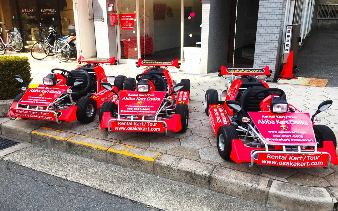 Osaka: Castle, Dotonbbori & Namba 60/90-Min Go-Karting Experience by Akiba Kart Image 5