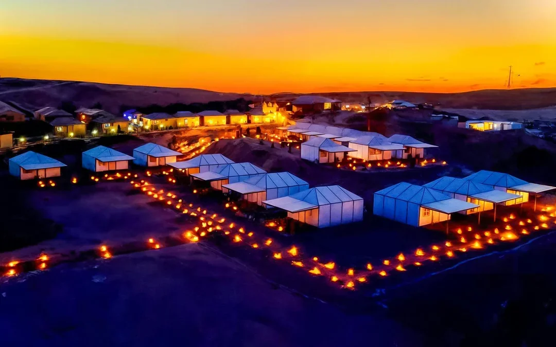 Overnight Agafay Desert Tour with Dinner Show & Pool Access Image 1