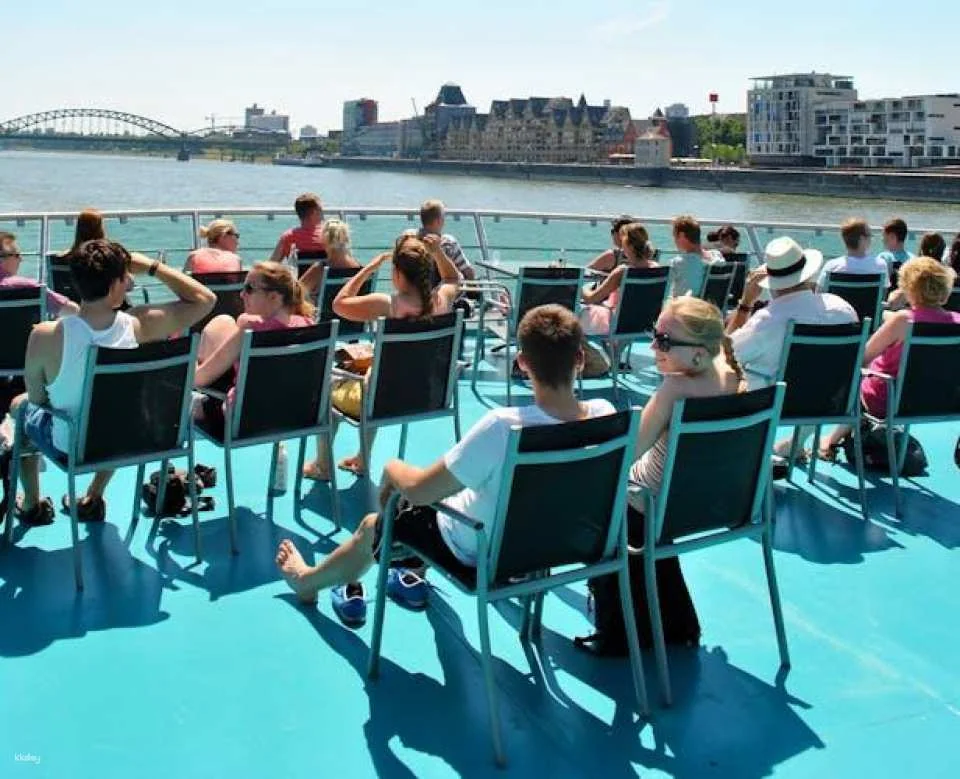 Panorama river boat cruise in Cologne