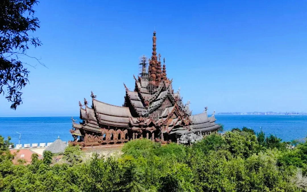 Pattaya Highlights: Private Van Tour with Sanctuary of Truth & Floating Market Image 5