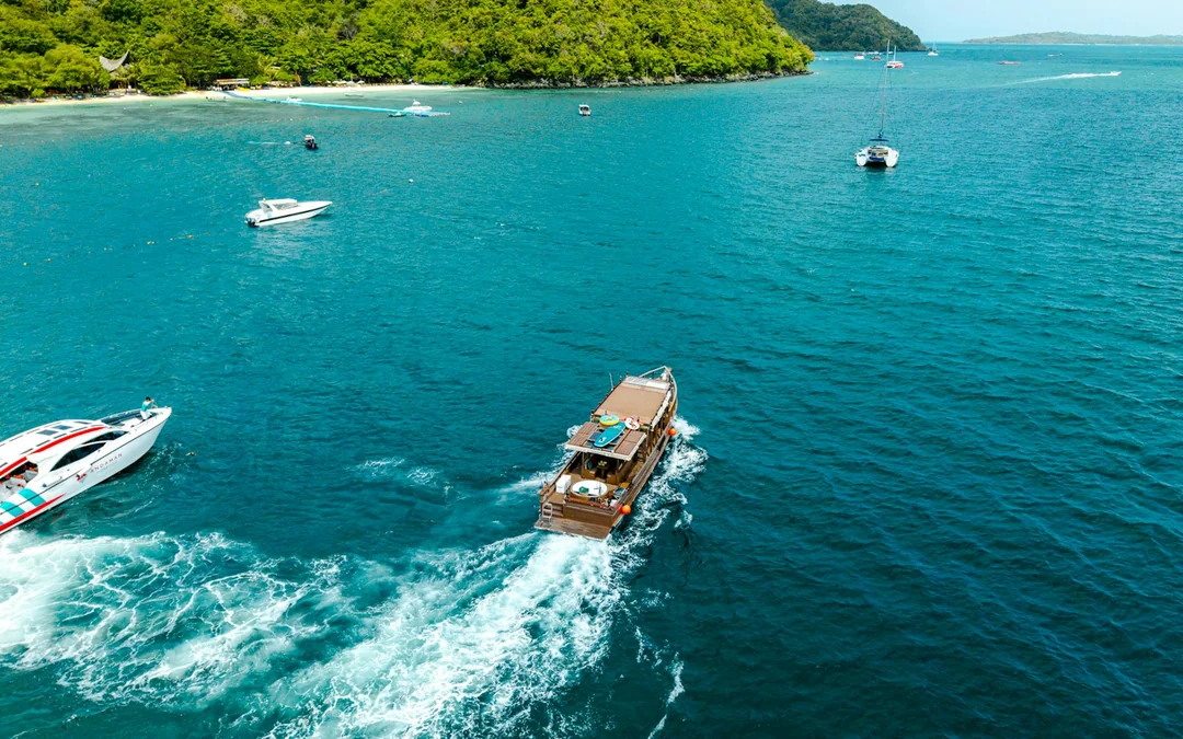 Phuket Private Longtail Boat Charter with Jacuzzi to Coral Island Banana Beach and Promthep Cape Image 2