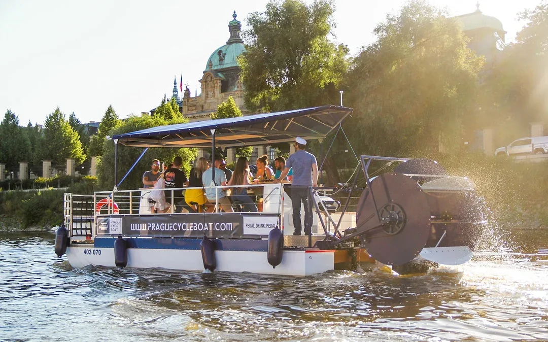 Prague Cycle Boat Tour with Unlimited Beer Image 7