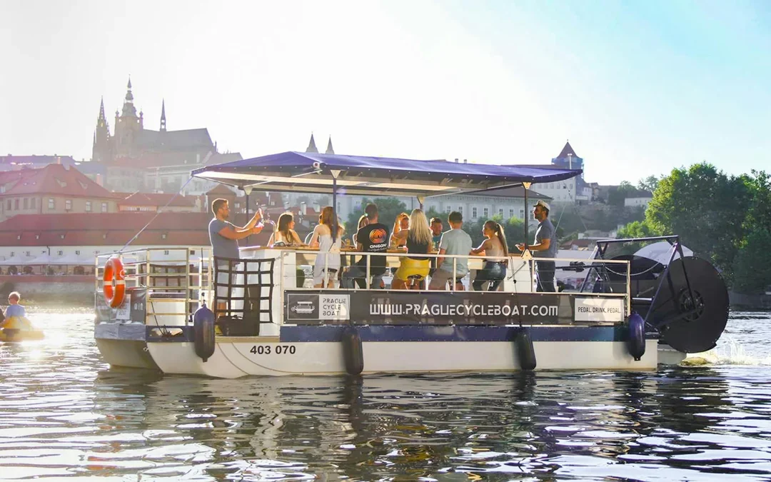 Prague Cycle Boat Tour with Unlimited Beer Image 8