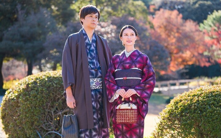Premium Silk Kimono Rental and Dressing at Shinjuku Gyoen National Garden Image 8
