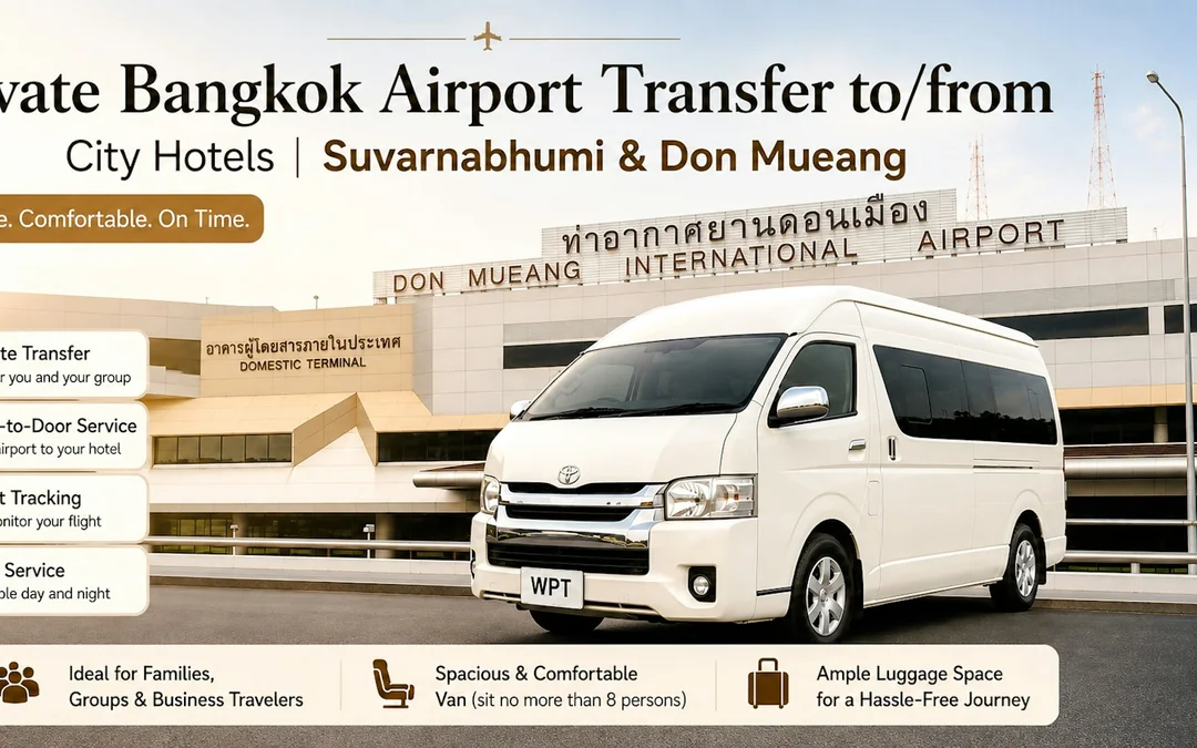 Private Bangkok Airport Transfer to/from City Hotels | Suvarnabhumi & Don Mueang Image 1