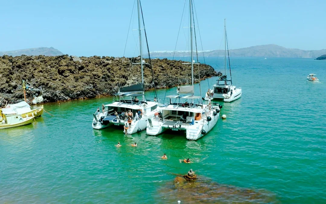 Santorini Joy Daytime Catamaran Cruise  Image 1
