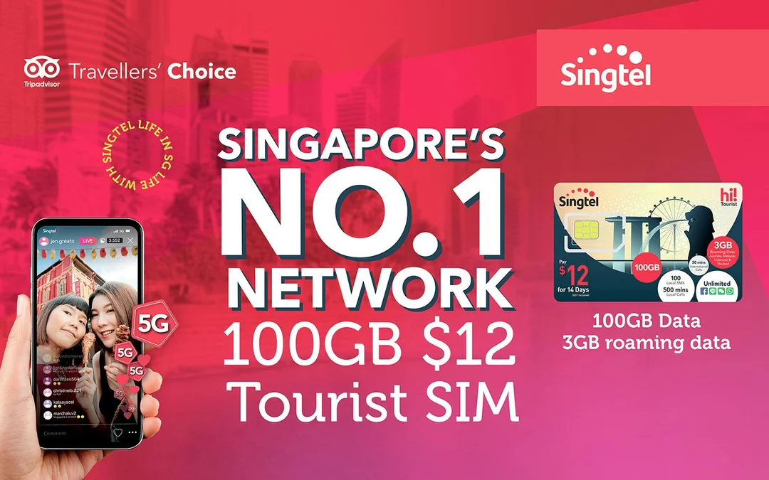 Singapore 4G Tourist Singtel SIM Card - Airport Pickup & Singtel Shops Image 3