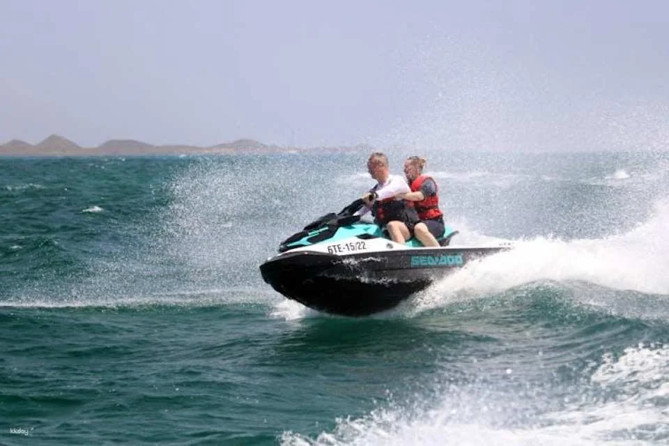 Small group guided jet-ski tour in Fuerteventura