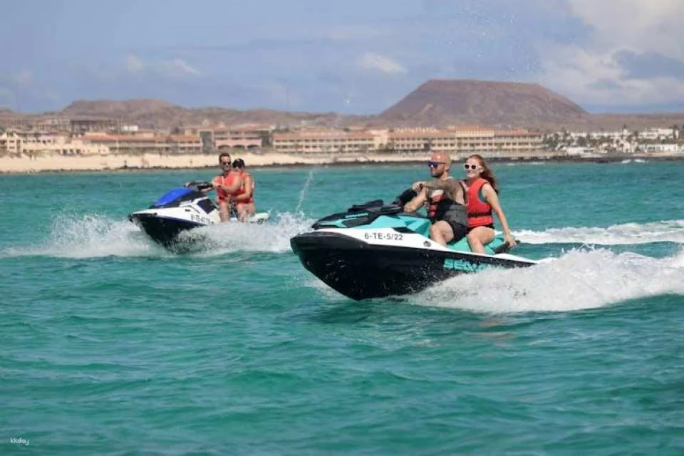 Small group guided jet-ski tour in Fuerteventura