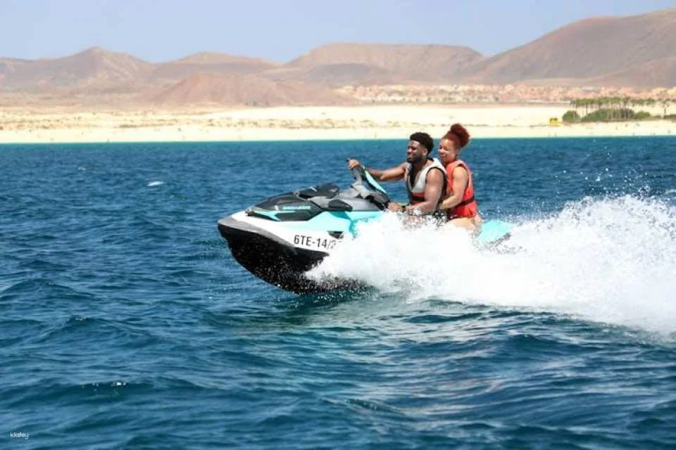 Small group guided jet-ski tour in Fuerteventura