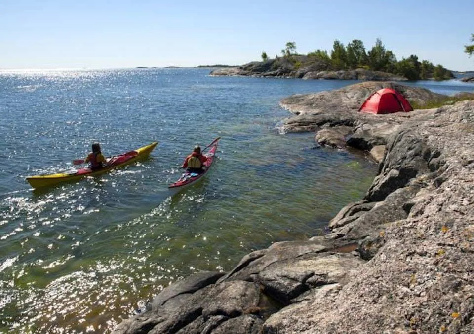 Stockholm archipelago: overnight kayaking and camping trip