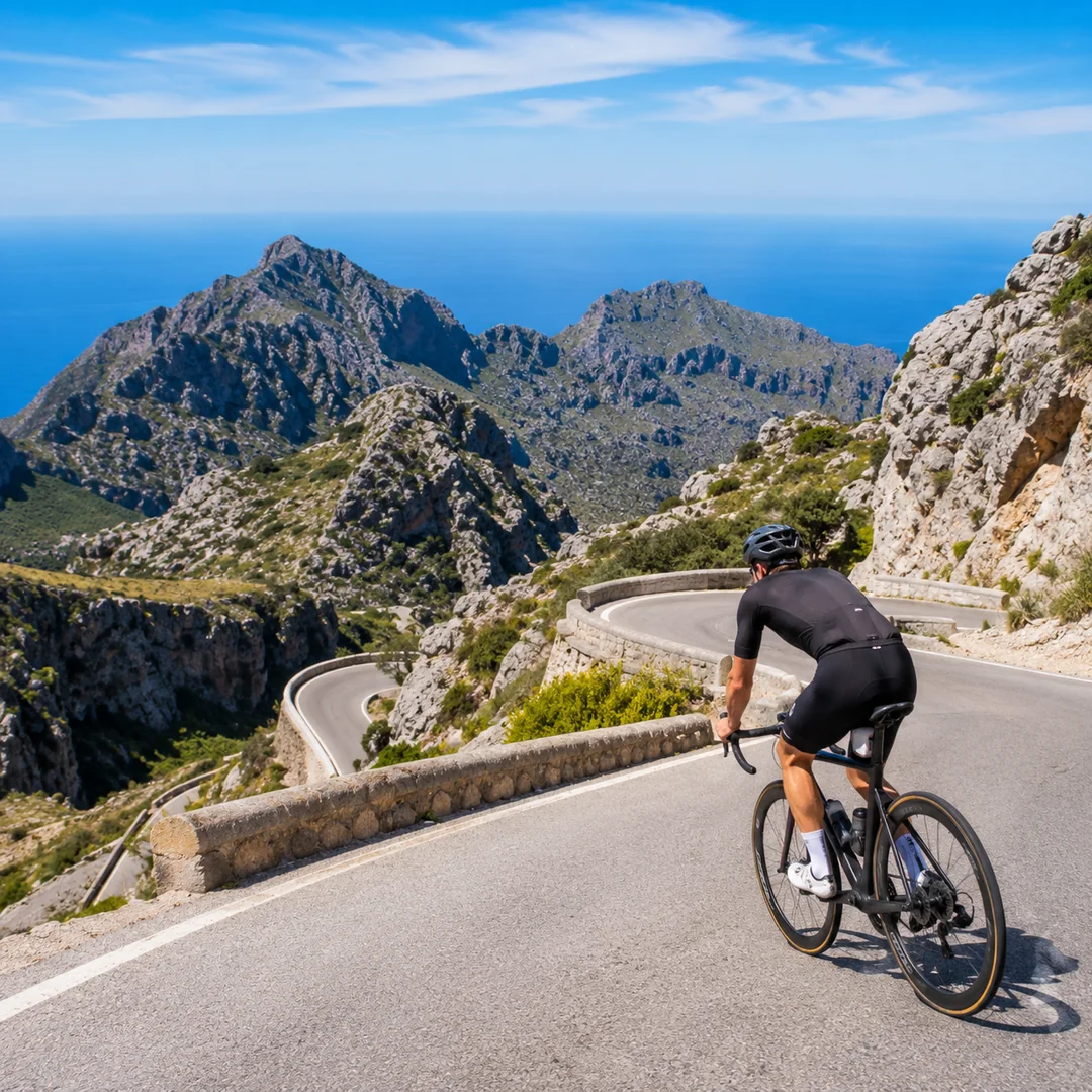 Superior road bike self-guided tour in Mallorca