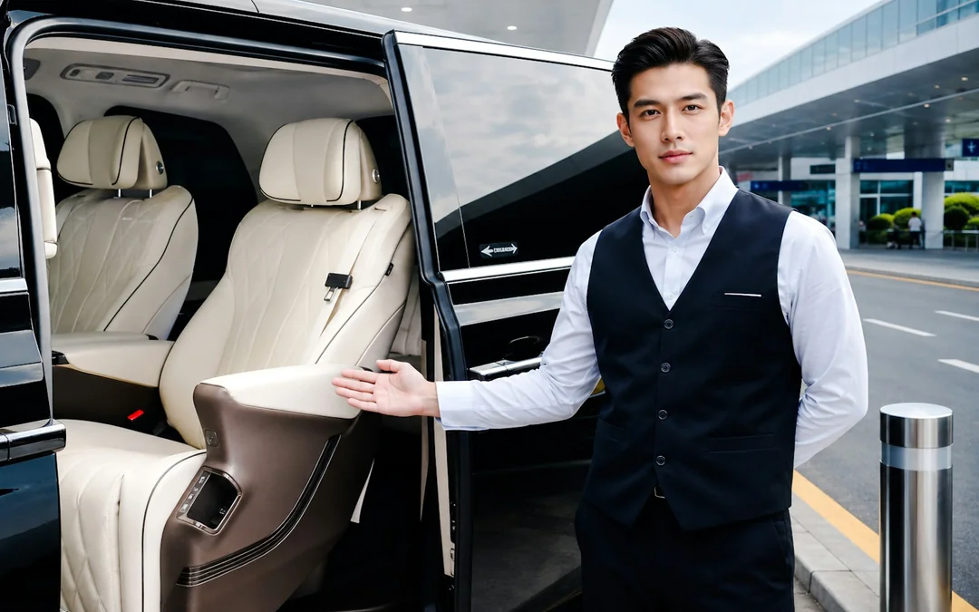 Suvarnabhumi Airport (BKK) ↔ Bangkok: Private One-Way Transfer by Denza D9 Premium Van Image 1