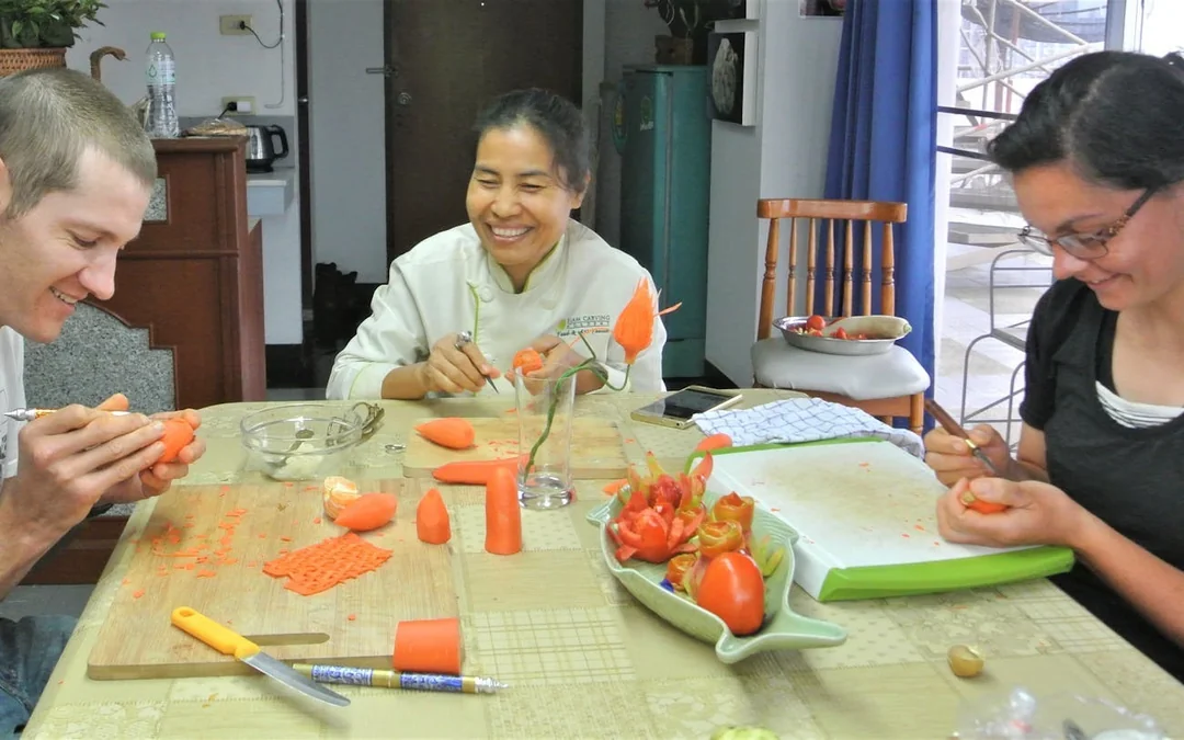 Thai Fruit and Vegetable Carving Class with Master Carver Image 3
