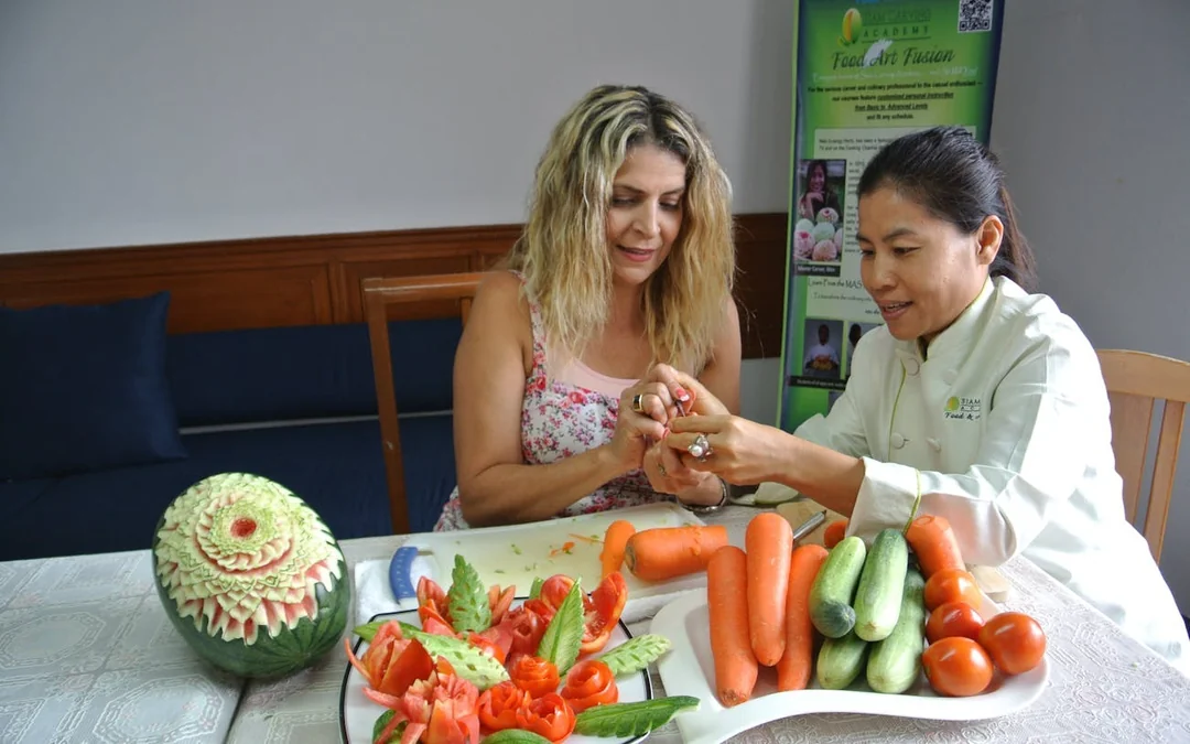 Thai Fruit and Vegetable Carving Class with Master Carver Image 8