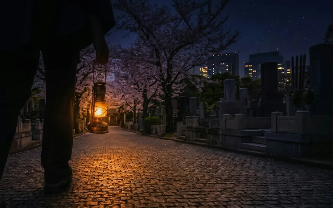 Tokyo Night Ghosts and Urban Legends Walking Tour with Aoyama Cemetery Image 3