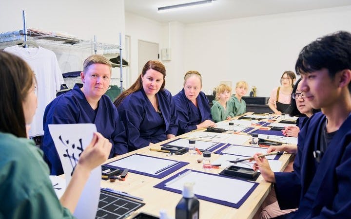 Tokyo: Shinjuku Calligraphy Workshop & T-Shirt Creation Image 1