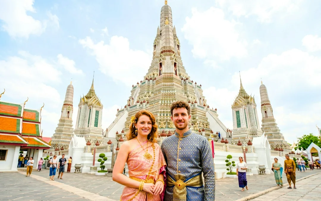 Wat Arun Guided Tour with Traditional Thai Costume Image 3