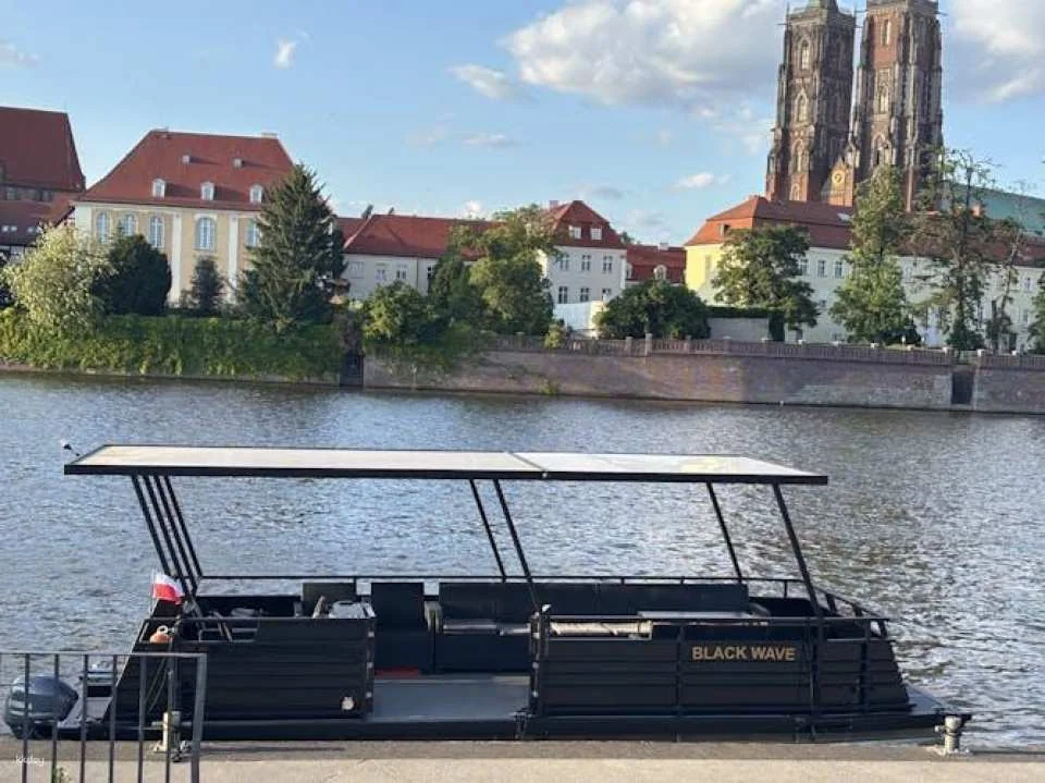 Wroclaw catamaran cruise with multilingual audio guide