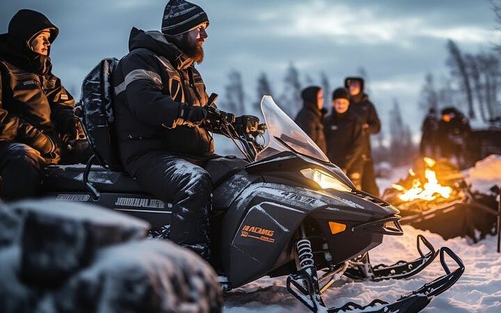 Zakopane Guided Snowmobile or Quad Adventure with Bonfire Feast, Cheese Tasting, and Hotel Transfers Image 1
