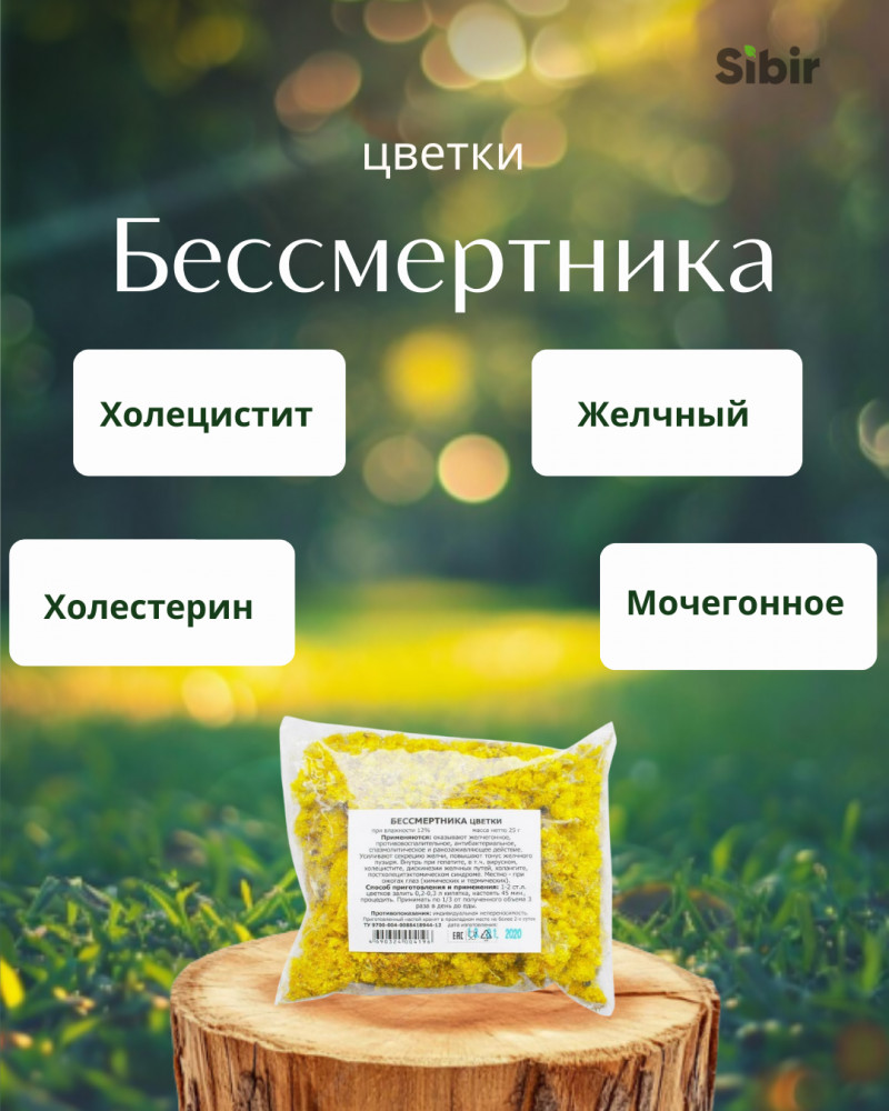 Бессмертника цветки